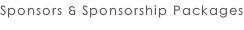 Sponsors & Sponsorship Packages