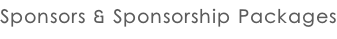 Sponsors & Sponsorship Packages