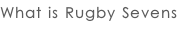 What is Rugby Sevens
